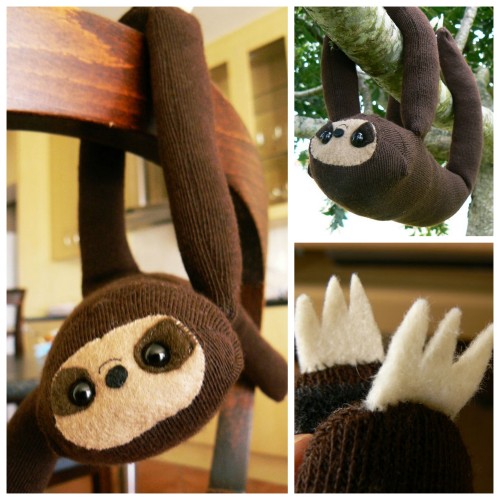 DIY Easy Sock Sloth Tutorial from Instructables User LD_P Don&rsquo;t know what to get your friend w