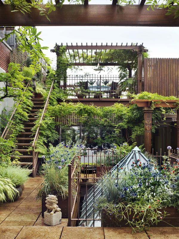 archatlas:      Hidden Behind the Master Bath, a Secret Garden in Chelsea Down the