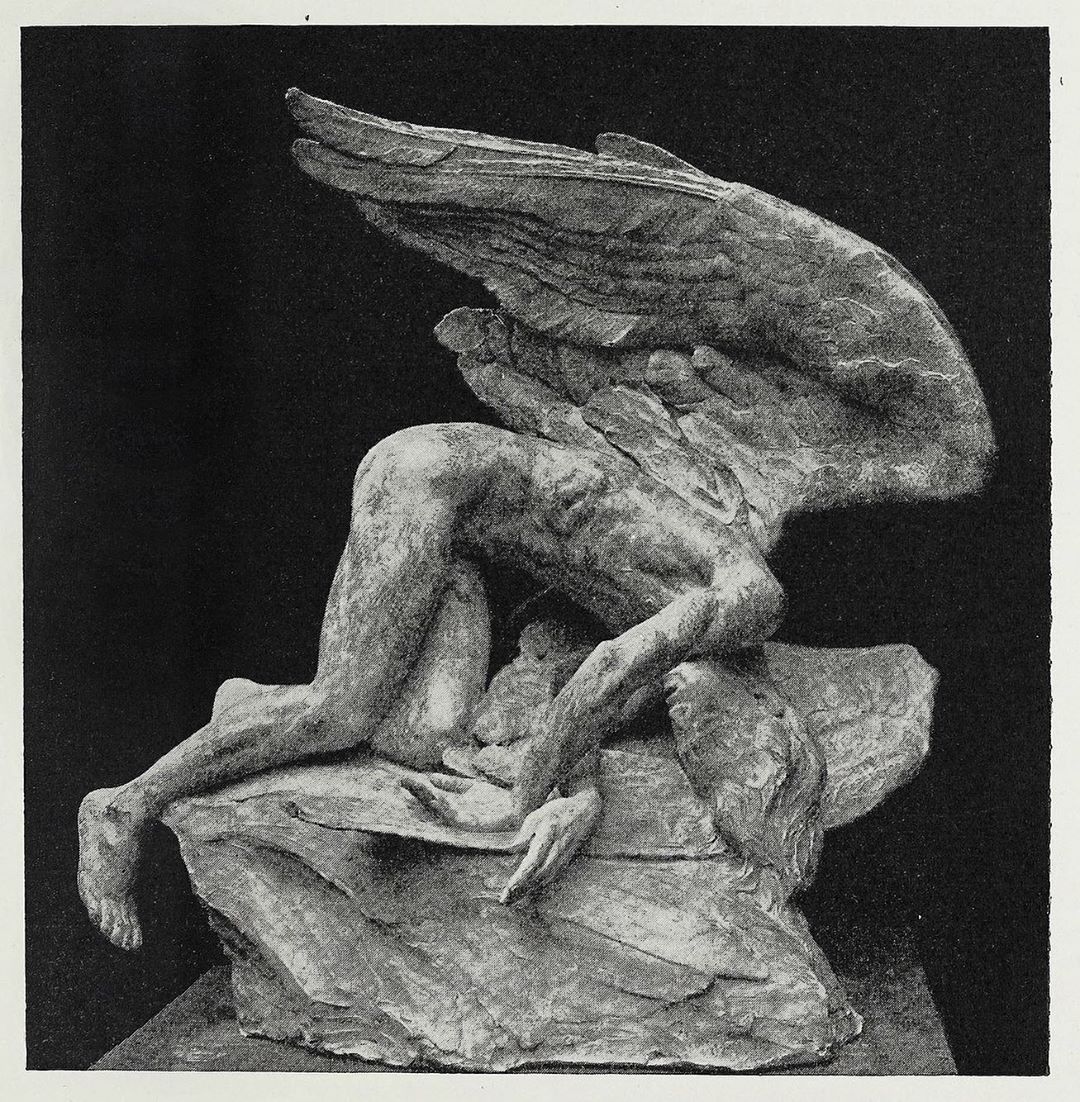 radnoir:  Gleb Derujinsky (1888-1975) “Icarus”, “The Studio” - 1922https://www.instagram.com/p/B3ZjYBCnK-B/?igshid=1i1j9m5afwd60