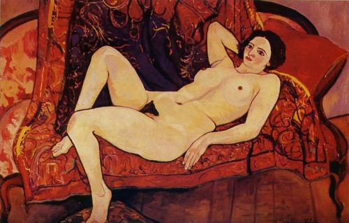Nude on the sofa, 1920, Suzanne Valadon