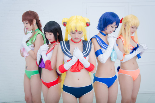 cosplay-soul: Sailor Jupiter, Sailor Mars, Sailor Moon, Sailor Mercury, Sailor Venus | Sailor Moon: 