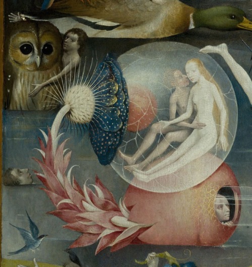 zurich-snows: Hieronymus Bosch’s Garden of Earthly Delights, two nudes are held within a transparen