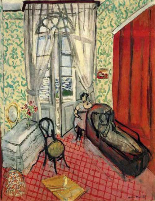 expressionism-art:Woman on sofa or couch, Henri Matisse