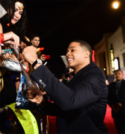 dcmultiverse:Ray Fisher attends the premiere of Warner Bros. Pictures’ “Justice League” at Dolby Theatre on November 13, 2017 in Hollywood, California.