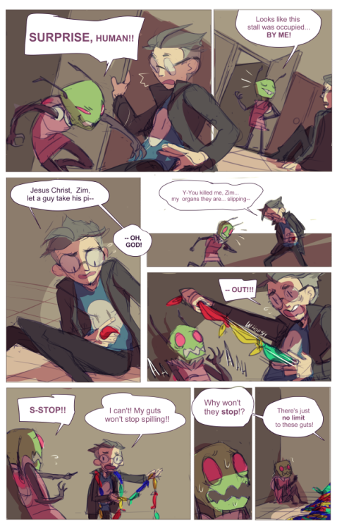 smugbots-and-such: rinsfw:  the saga continues  How is there good Zim content on my dash in the year