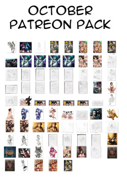 Here’s the October patreon pack I’m delivering