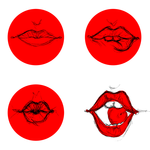 hakovasa1:Hello, I colored in some sketches I did for a lips study!