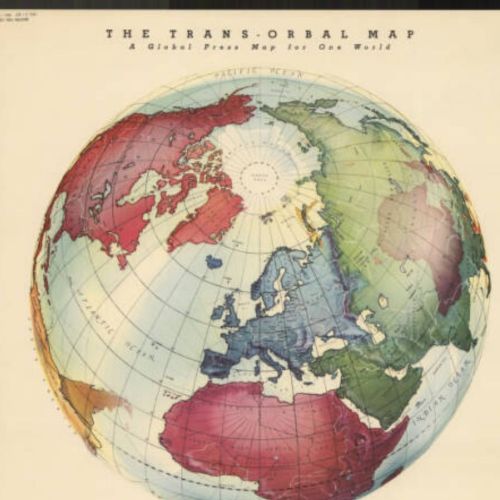 #World Wednesday This map, the Trans-Orbal Map: A Global Press Map for One World, with the text by W