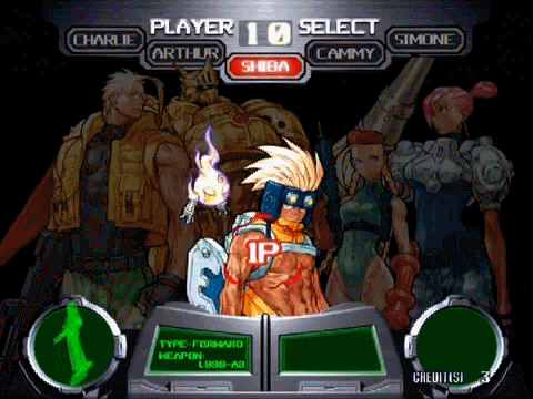 XXX Cannon Spike  Character Select Screen photo
