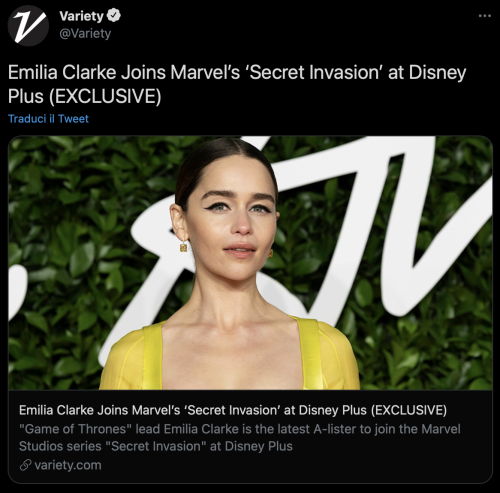 youwerenevermine:OMG, IT’S HAPPENING!!! EMILIA IS IN THE MCU!!!