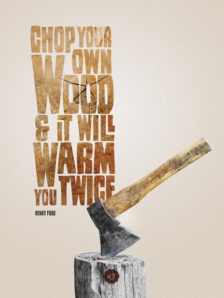 wood-is-good:Source:  ”Chop Your Own Wood“ Designed by: Menachem Krinsky via wood-is-good