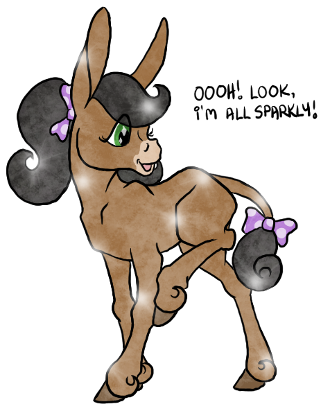 a-s-k-dolly:  vixenscratch:  The return of crystal a-s-k-dolly, now approximately   ∞% less crappy ballpoint pen scribble!Based her mane look loosely on how RD’s forelock changes when she goes crystally, and using my usual long-legged foal style rather
