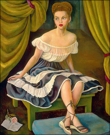 artist-rivera:Portrait of Mrs Elisa Saldivar de Gutierrez Roldan, 1946, Diego Rivera