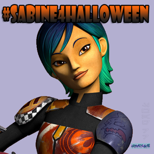 sabinewren77:  //Will you be #Sabine4Halloween? Share your #StarWarsRebels #SabineWren costume with us for #SWAG77 Shoutouts during our podcast.