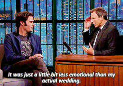 emmy4keri:  Bill Hader on Late Night with Seth Meyers 