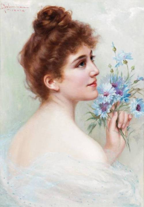 Adolfo Belimbau (1845–1938)A beauty; Nel chiostro di S. Giovanni degli Eremiti a Palermo , 1922