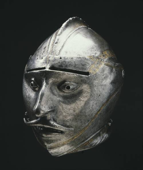 museum-of-artifacts: Burgundian helmet belonging to Gustav Vasa, king of Sweden. 1540.