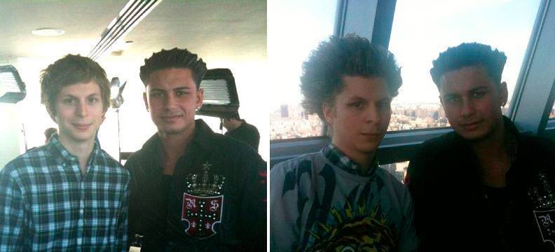 sinkingtitanic:  micheal cera before and after meeting pauly d 