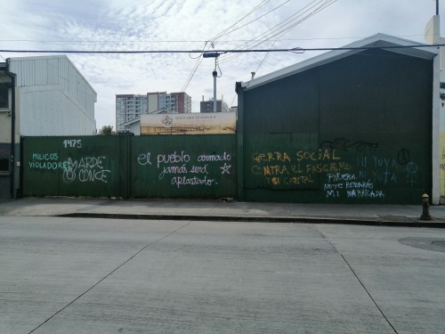 Revolutionary graffiti seen in Concepcion, Chile in November 2019