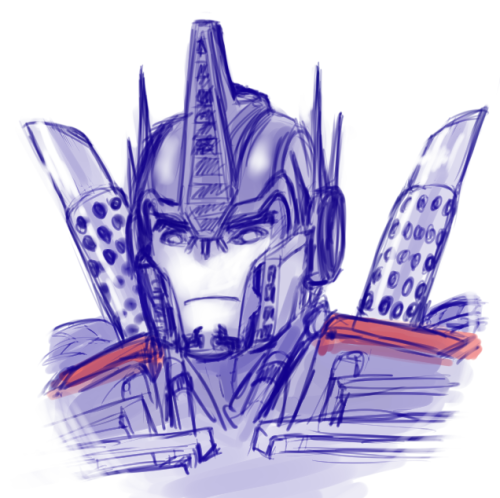 twink-butt:  Little Optimus Prime doodle. /flops over