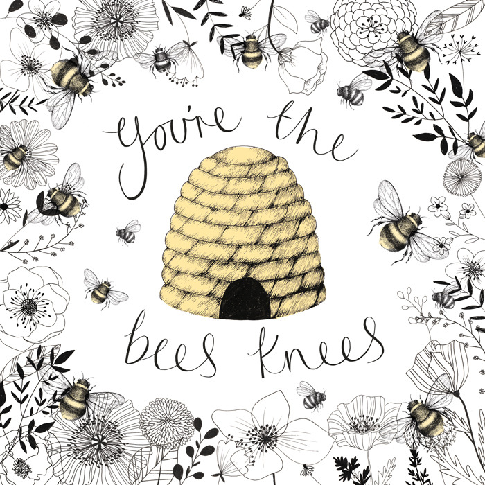 eatsleepdraw:  You’re the Bee’s Knees by Samara Hardy samarahardy.com  http://samarahardyillustration.tumblr.com/ 