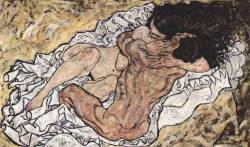 qua-se:  Die Umarmung (1917) - Egon Schiele