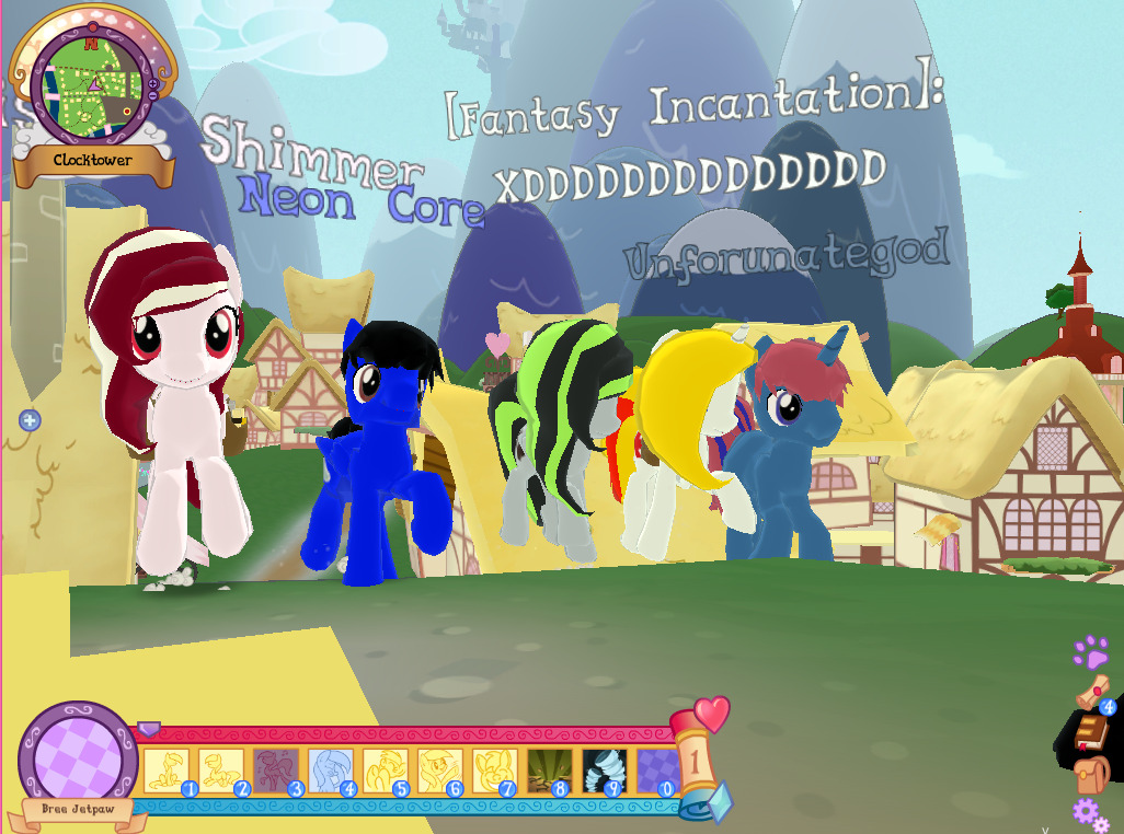 askbreejetpaw:  Fun with friends on Legends of Equestria! :3  We all hung out for