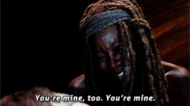 michonnegrimes:Q: What is the significance of Carl telling Michonne that she’s his best friend? Chan