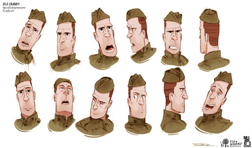 thibaultleclercq:Character design I did 2 years ago for an American feature film.