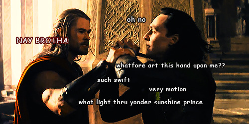 worstloki:latent-thoughts: pinknoonicorn: darktheoceans:  deleted scene from thor 2  I howl!!  OMG I