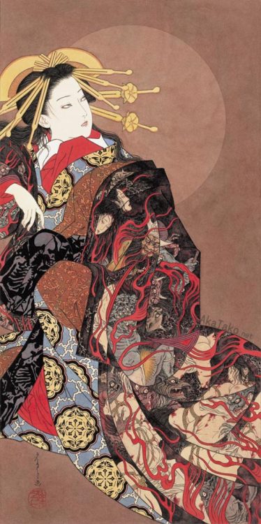 THE HELL COURTESAN by Takato Yamamoto. Printed in his new “Japonesthetique” book! 120 pa