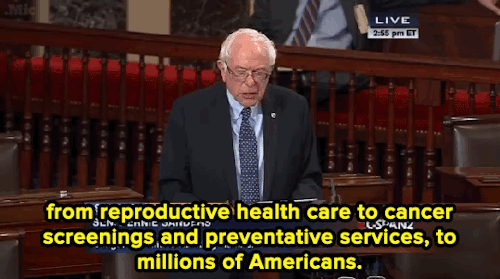 micdotcom:  micdotcom:  Days after the Planned Parenthood shooting, Republicans again tried to defund the organization. Bernie Sanders was not about to let that happen — and made it enormously clear on the Senate floor.  NEWS UPDATE: The Senate has
