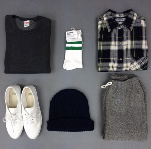 americanapparel:  Men’s layers - shop HERE. 