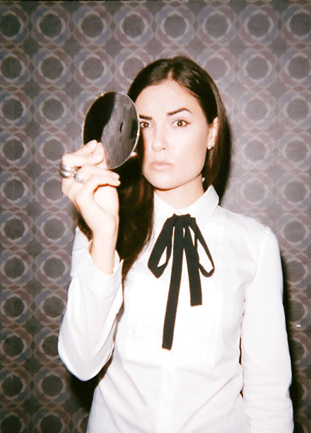 perspecgifs: Through the looking glass. W Sasha Grey // www.instagram.com/sashagrey Fuji Superia 400