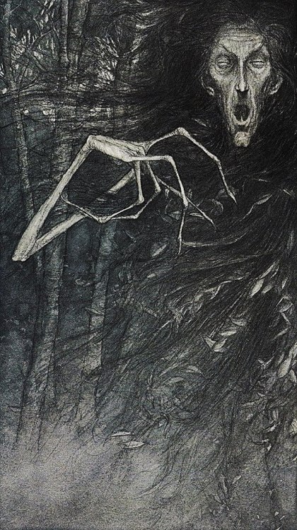 blackpaint20:  Brian Froud and Alan Leeillustration for “Faeries”© 1978 Henry N. Abrams New York  