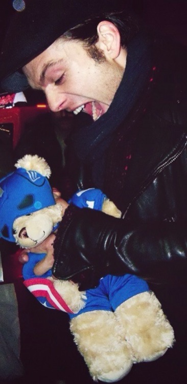 buckybarneswho:SebStan + Bucky bears/stuffed animals