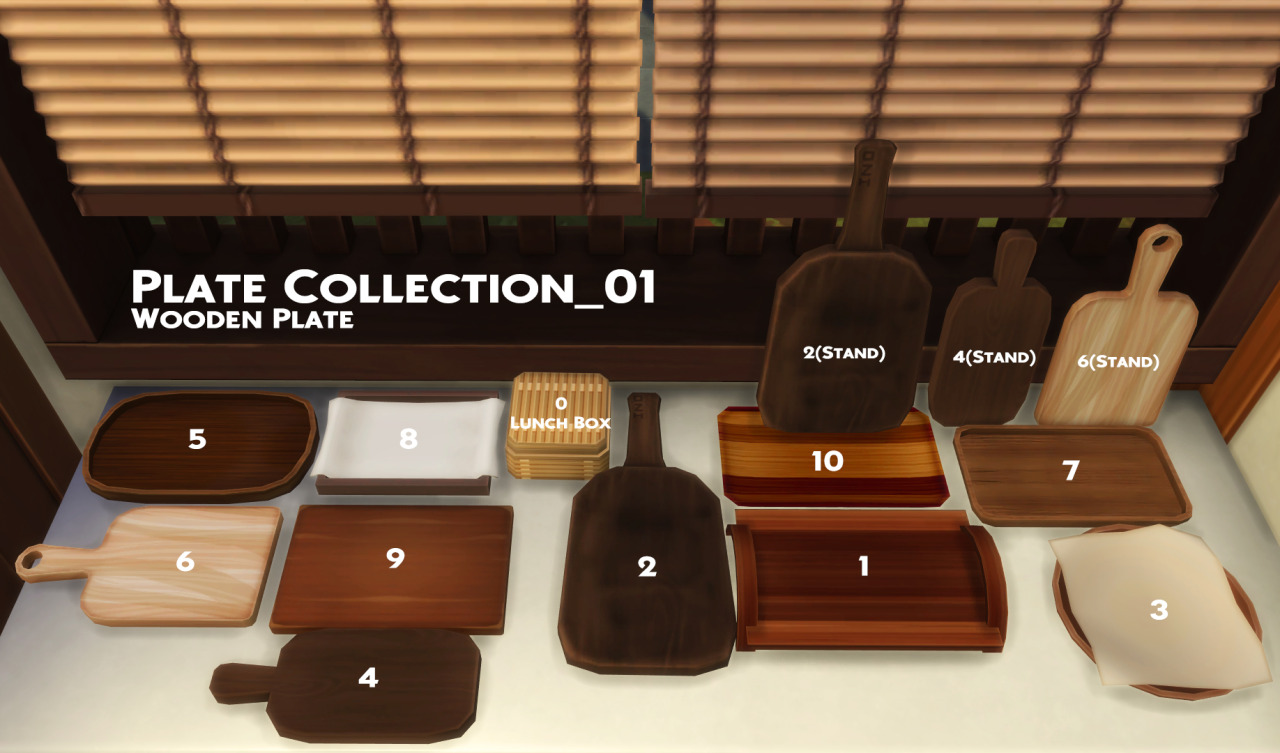 PLATE COLLECTION 01The plate used to make the recipe was made into a buy mode object.
There is a objects preview image in the zip folder. You can select only the package file you want and put it in your mods folder.
📌T.O.U
-Don’t re-upload
(Latest...