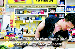 :  Ian + being surprised by Mickey’s behavior - aka Mickey trying to show he’s