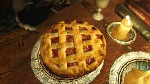 tastesoftamriel: Jorrvaskr apple pie Jorrvaskr, the famed mead hall at the centre of Whiterun, is ho