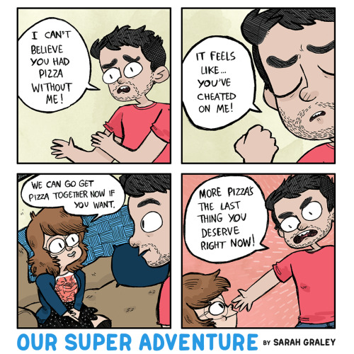 A pizza-y throwback from Our Super Adventure Volume 1! It originally came out back in 2015 and was t