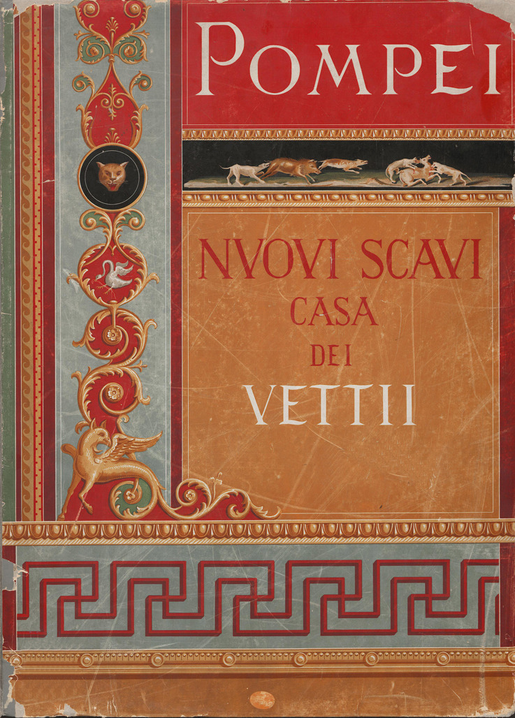 design-is-fine:  Pasquale D'Amelio, cover and plates from “Nuovi scavi di Pompei”,