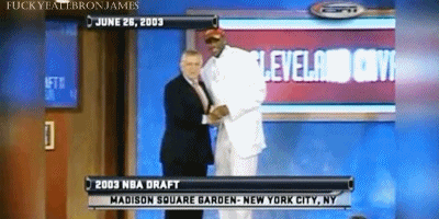 fuckyealebronjames:  On June 26, 2003 LeBron James was drafted out of High School.