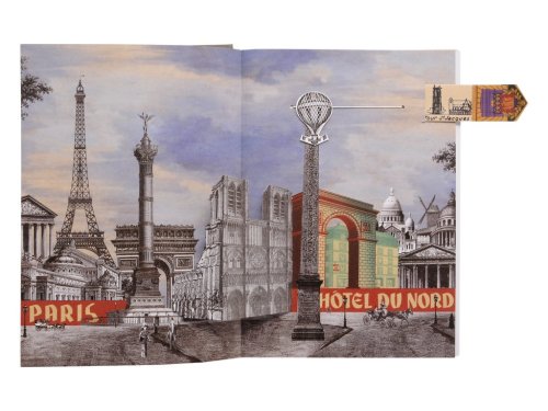 Christian Lacroix Voyage Travel JournalFlocked journal with 120 ruled pagesFeaturing 6 pop-up pages 