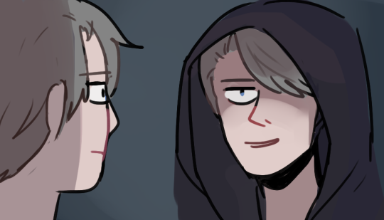 randomsplashes: victor: gotta make good first impression for yuuri victor to victor:   assume he remembers that banquet night and introduce urself butt-ass naked  