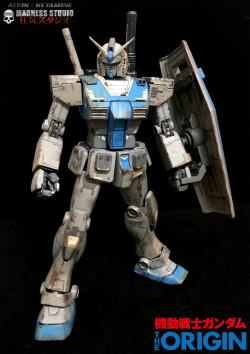 Gunjap:  Alvin:ketamine’s Mg 1/100 Rx-78-2 Gundam “The Origin” Custom Paint,