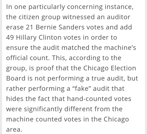 stubbadubb:socialistexan:Possible 19% swing in Hillary Clinton’s favor happened in Chicago that may 