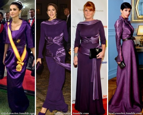 royal ladies in purple