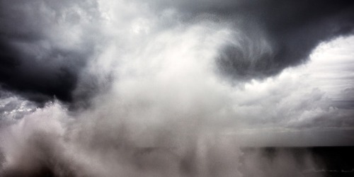 landscape-photo-graphy:The Fury of the Sea Against a Dark Sky Captured by Alessandro Puccinelli