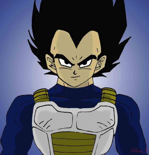 Drawing Of Vegeta