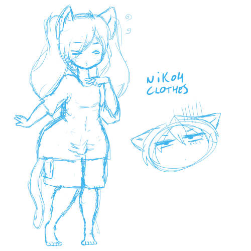 asknikoh:    14/02 (A.K.A. Valentine) Stream doddles.   Dressing up NekoH for his date with Ailin.  
